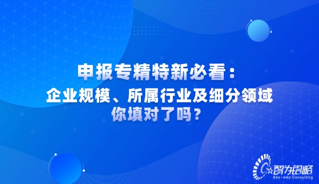 申报专精特新必看：企业规！！、所属行业及细分领域你填对了吗？.jpg
