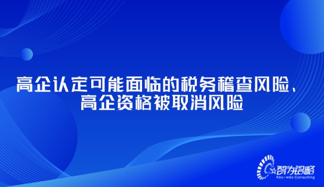 高企认定可能面对的税务稽查风险、高企资格被取缔风险.jpg